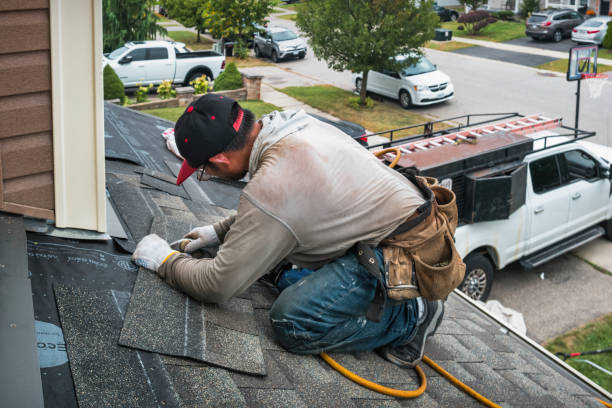 Professional Gutter Repair And Installation technician working in Alburnett, IA